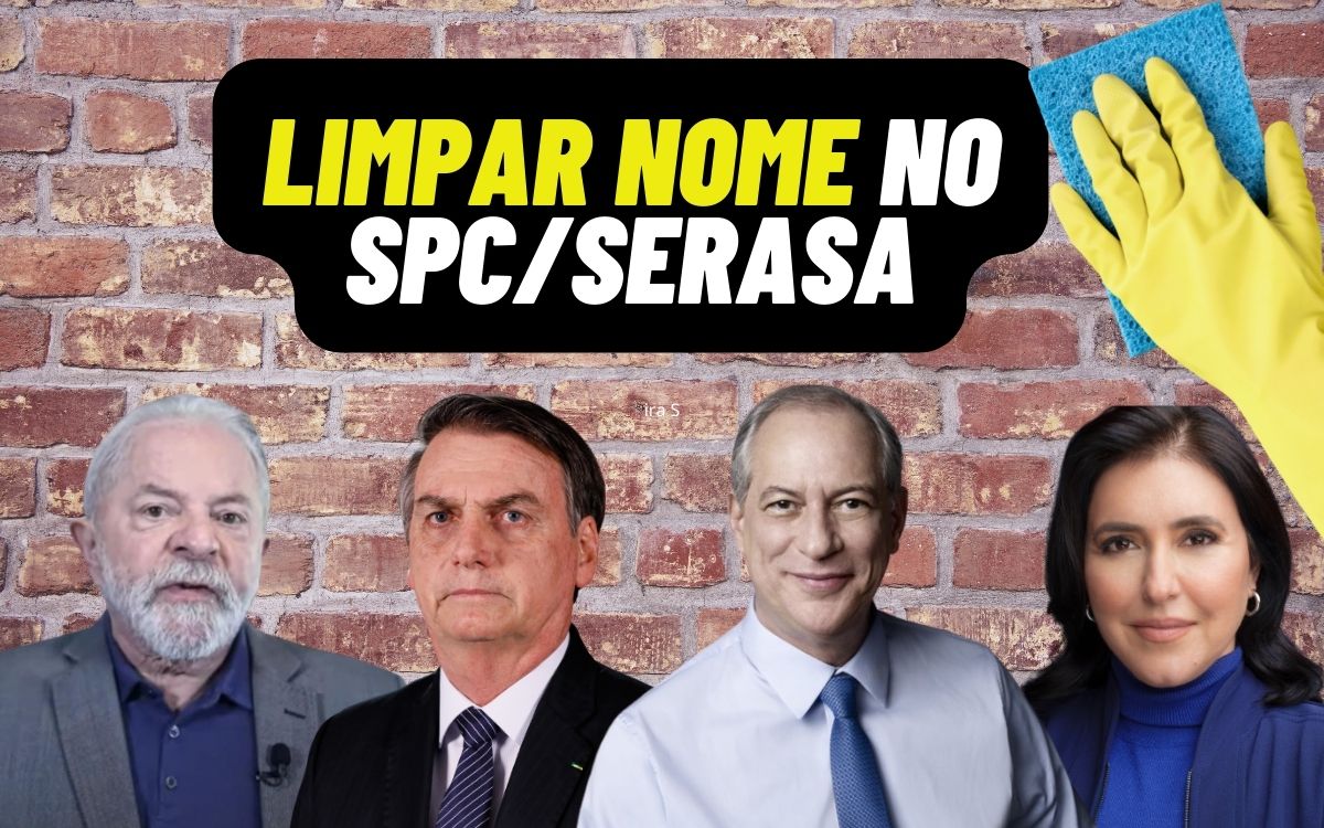 Limpar nome no SPC/Serasa: veja o que Lula, Bolsonaro, Ciro e Tebet falam sobre dívida