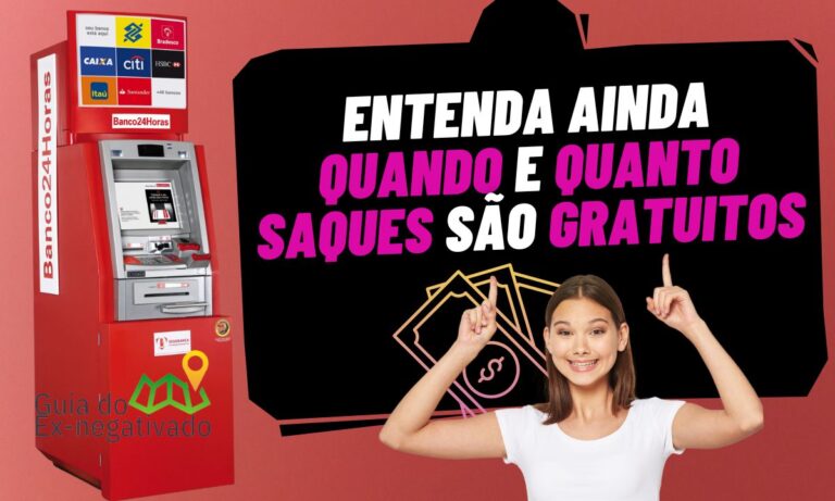 Limite de saque nos caixas do Banco24Horas