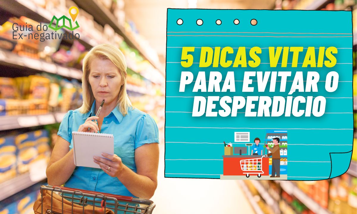 Lista de compras no supermercado