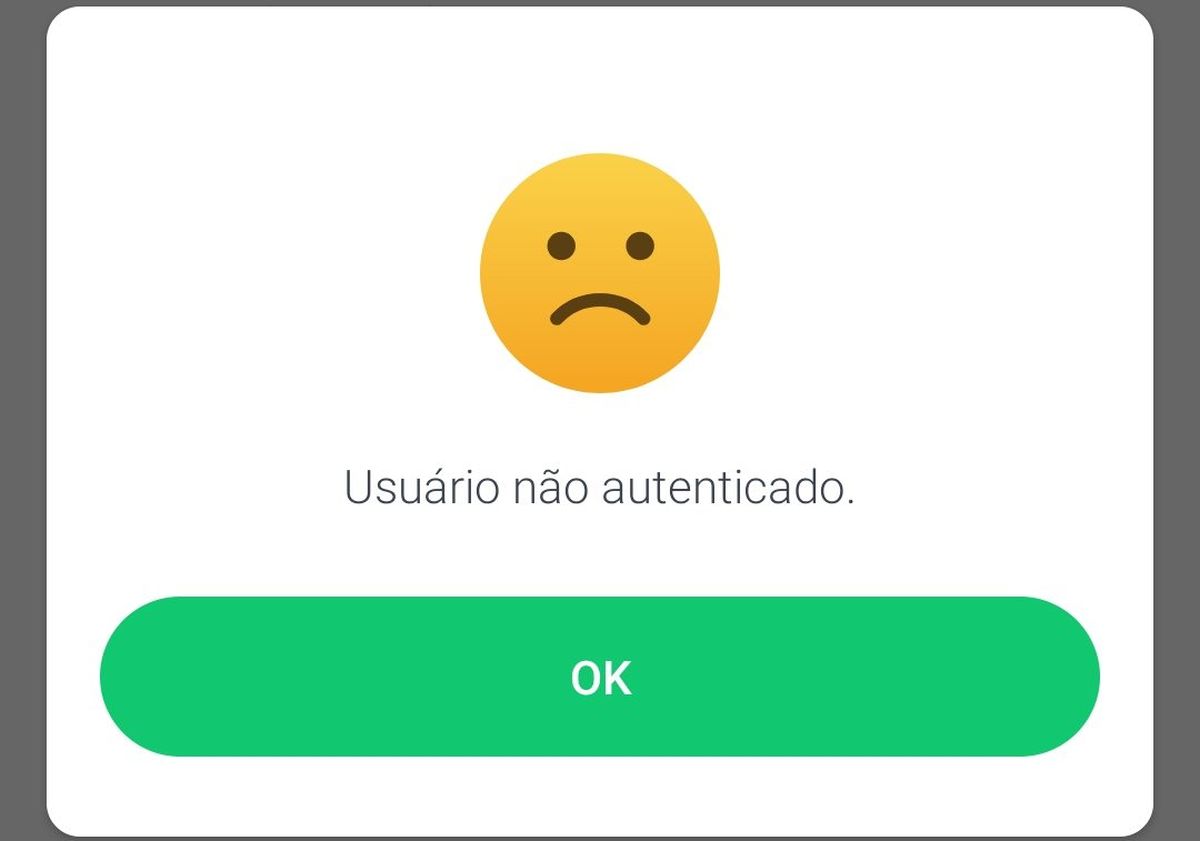 "Usuário não autenticado PicPay": o que isso significa e como resolver? Entenda já 2 Mensagem de erro no PicPay