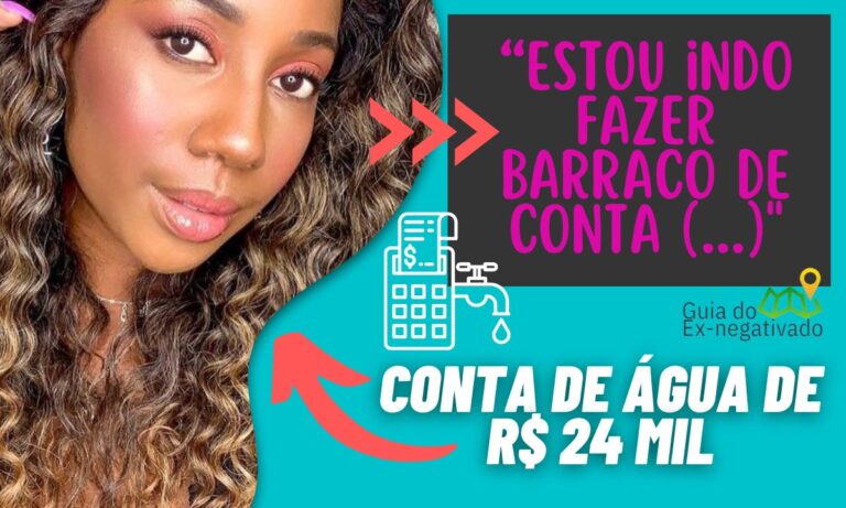 Camilla de Lucca e a conta de água