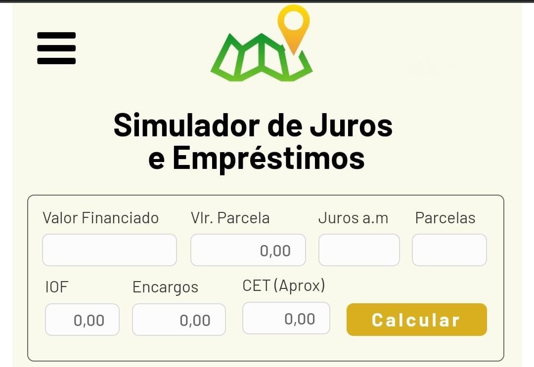 app do guia simulador como calcular juros do emprestimo