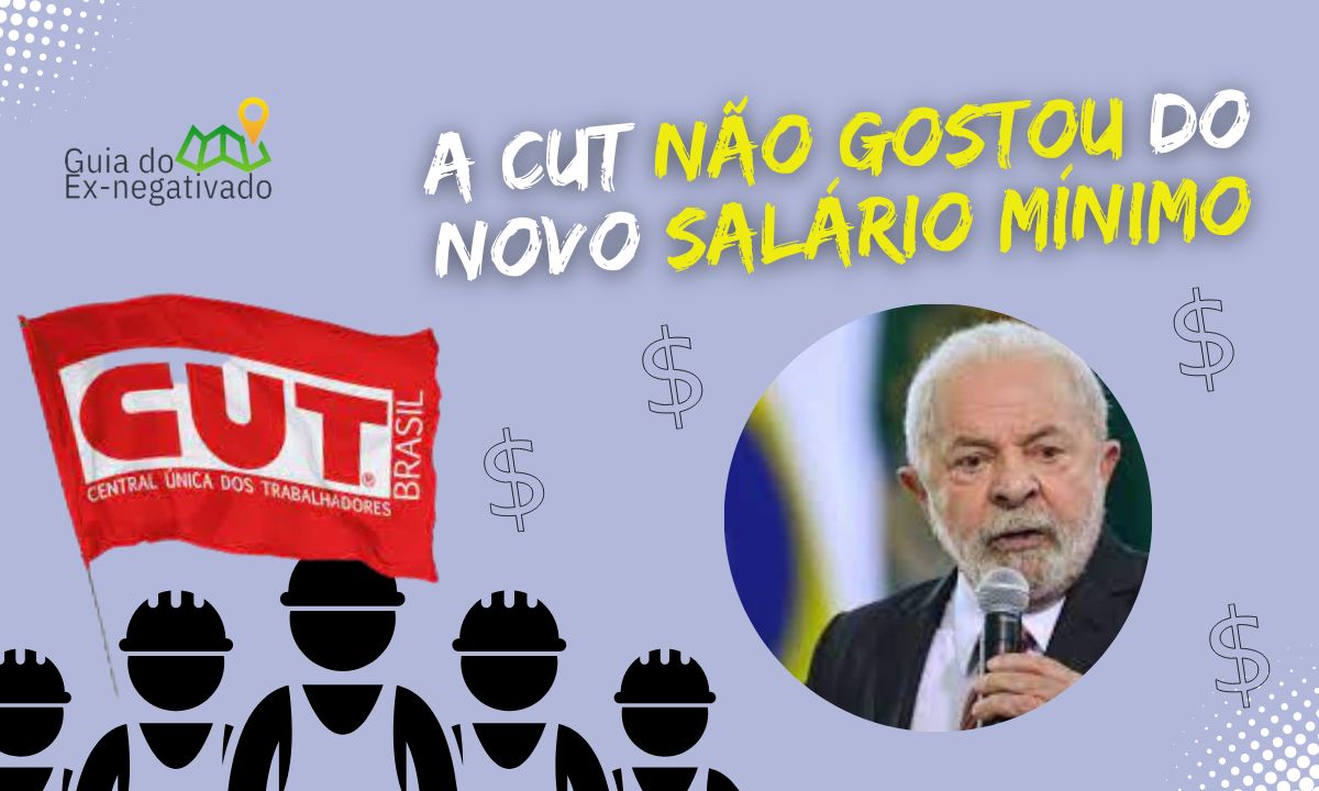 Lula anuncia novo salário mínimo e valor é criticado até por apoiadores da CUT