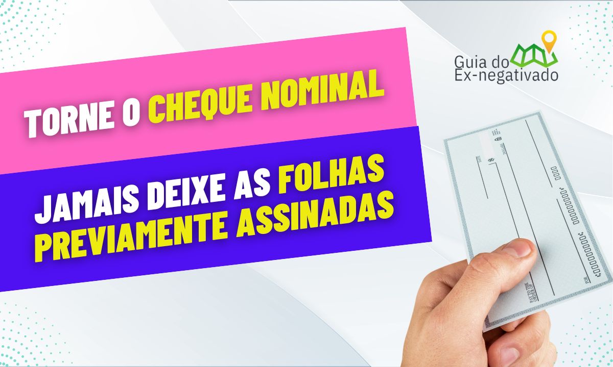 Pode sacar cheque cruzado