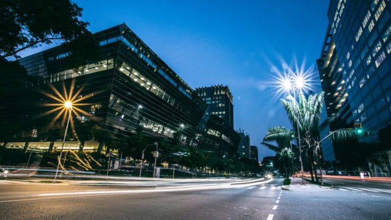 Iluminação pública.