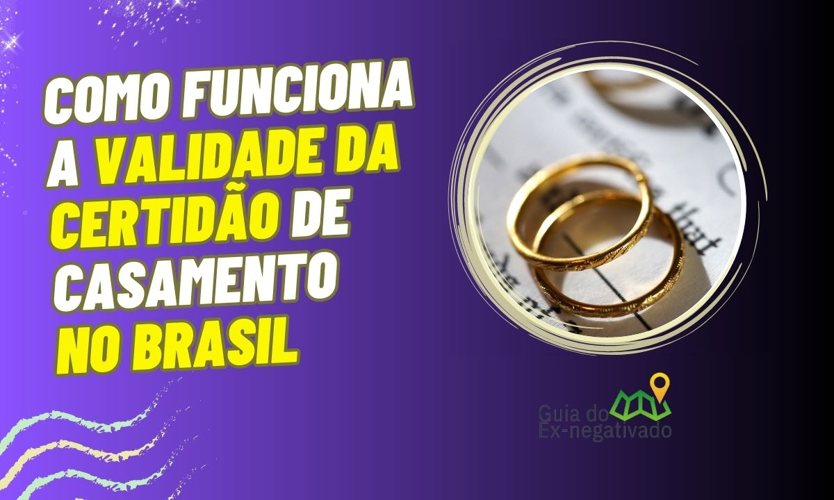 Certidão de casamento tem validade