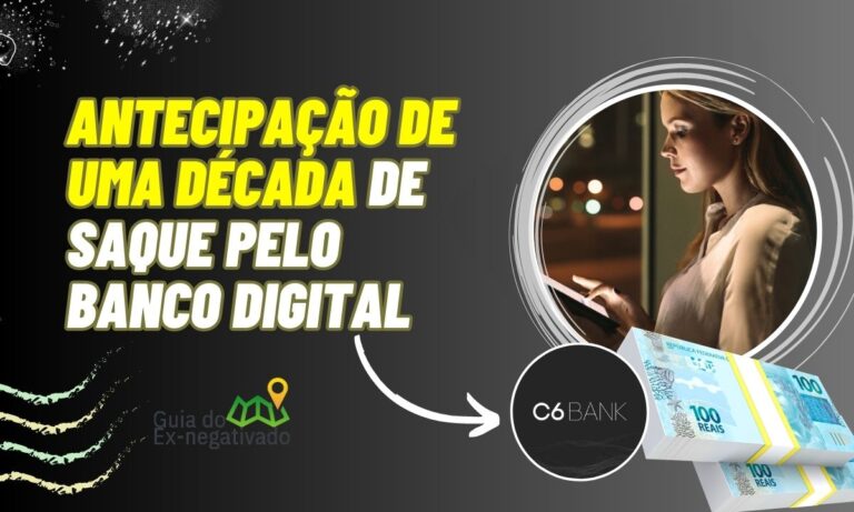 Saque FGTS C6 Bank dá chance de antecipar até 10 anos de saque-aniversário (vale a pena?) 1 Saque FGTS C6 Bank