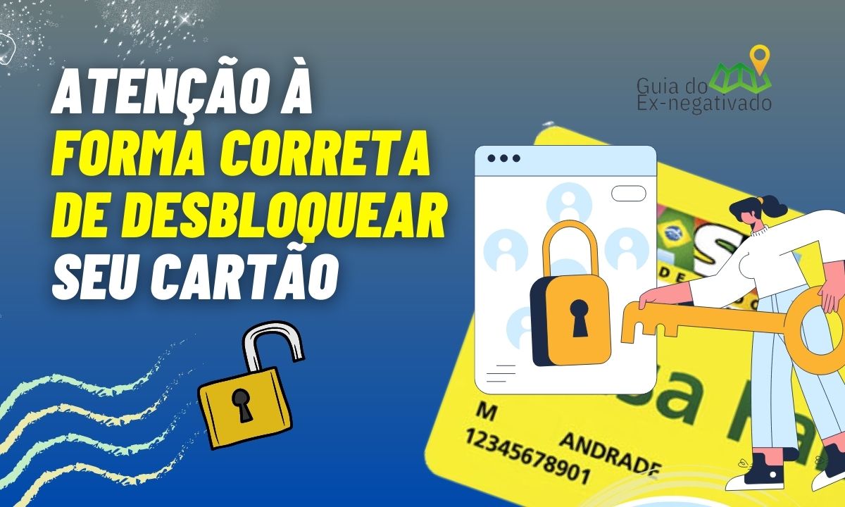 Desbloquear o cartão do Bolsa Família no caixa eletrônico