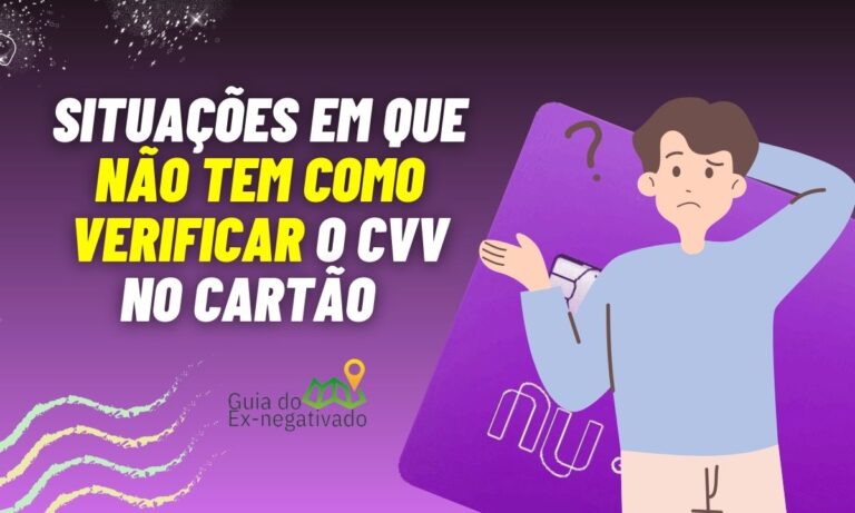 Onde fica o cvv do cartão nubank