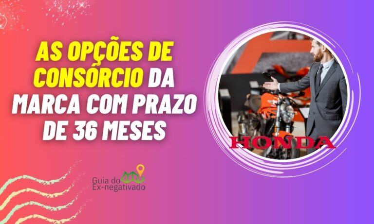 Consórcio Honda 36 meses