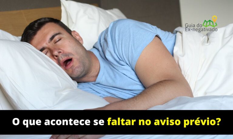 Posso faltar no aviso prévio