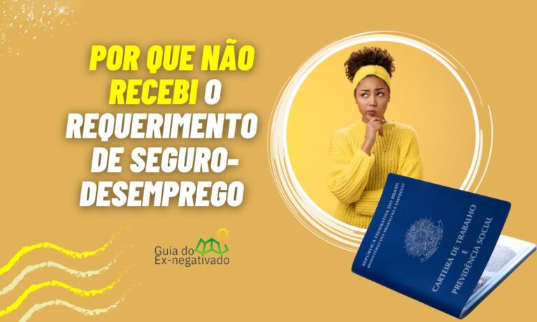 Não recebi o requerimento do seguro desemprego