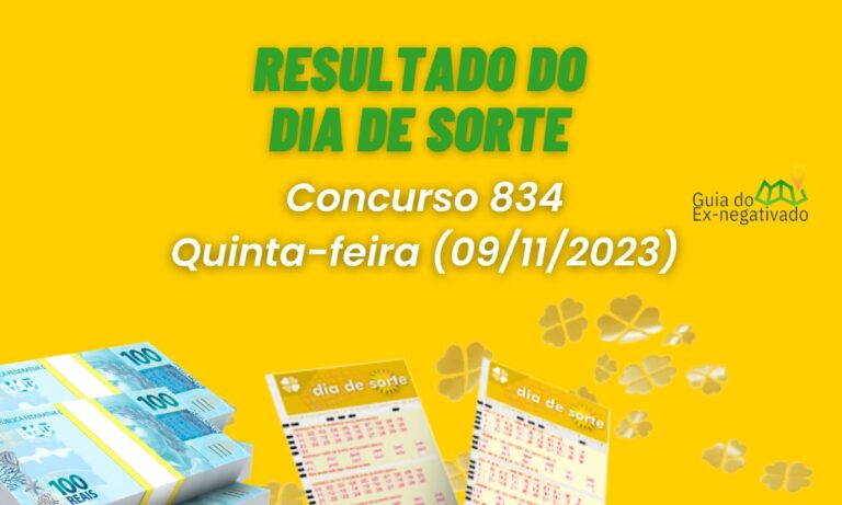 Resultado Dia de Sorte 834