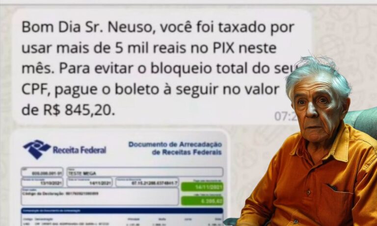 Taxa PIX acima de 5000 mil