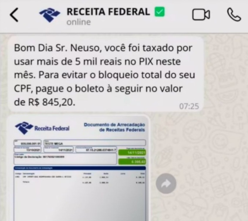 Taxa PIX Acima de 5000 Mil Reais? Receita Federal Alerta População 2 Taxa Pix Acima de 5000 Reais